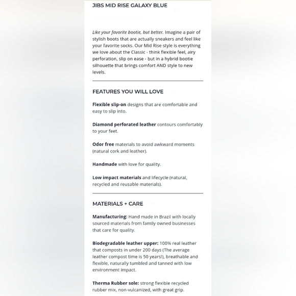 Jibs Unisex Mid Rise Galaxy Blue Slip-on Perforated Leather Odor Free Handmade - Picture 14 of 17